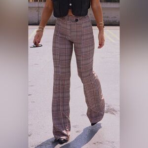 Stylish Plaid Women's Pants